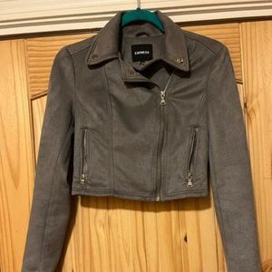 EXPRESS Faux suede Moto Jacket
